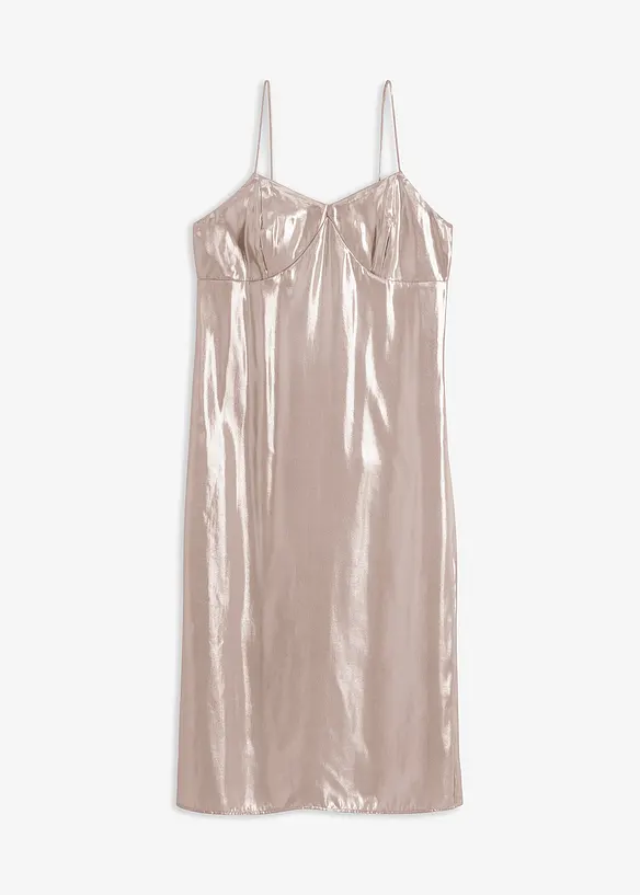 Stroppekjole i fin sateng, bonprix