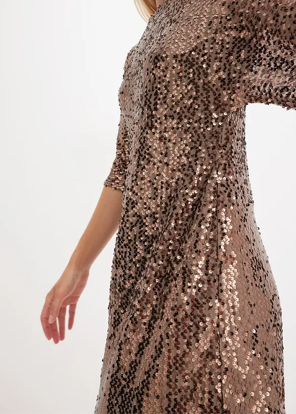 Oversized paljettkjole, bonprix