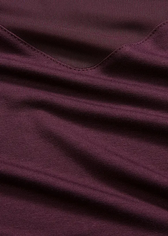 Langermet topp med mesh, bonprix
