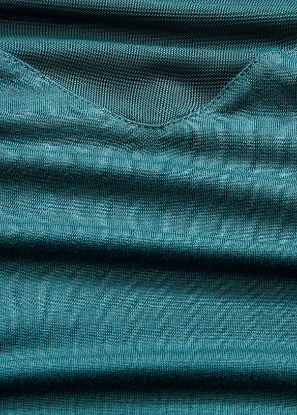 Langermet topp med mesh, bonprix