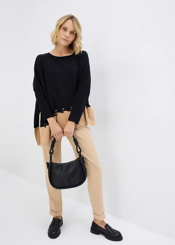 Finstrikket ponchogenser, bonprix