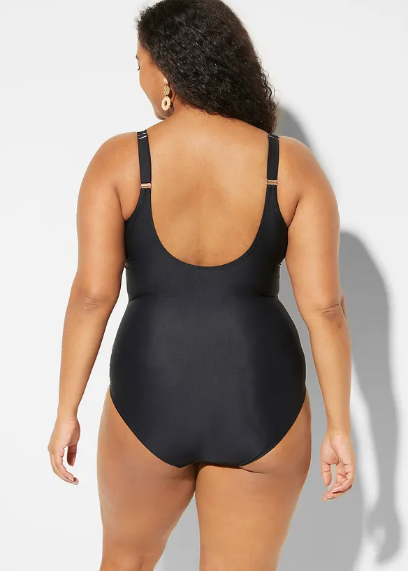 Shape-badedrakt med V-hals, lett formende, bonprix