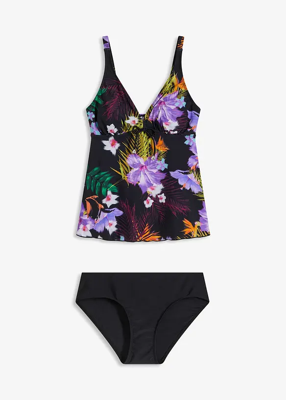 Tankini (2-delt sett) med V-hals, bonprix