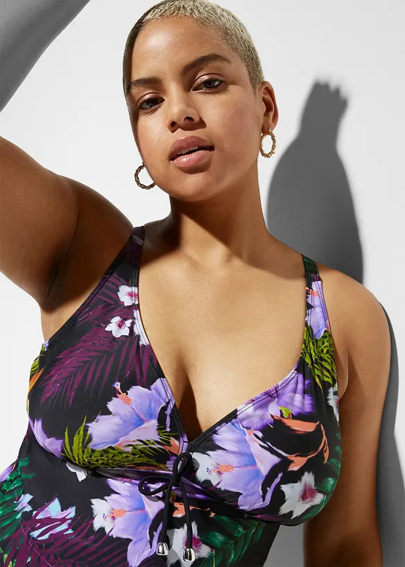 Tankini (2-delt sett) med V-hals, bonprix