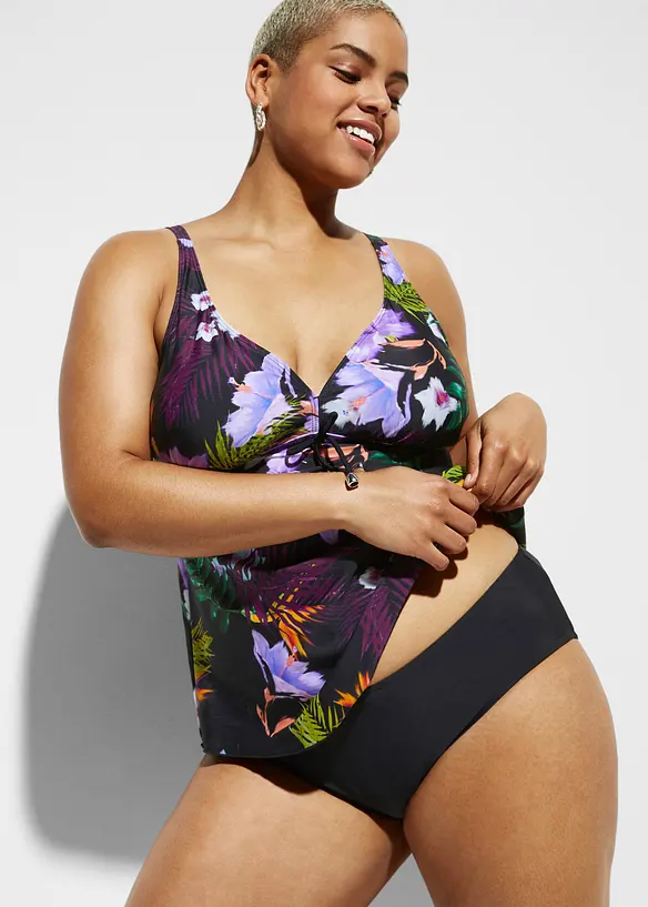 Tankini (2-delt sett) med V-hals, bonprix