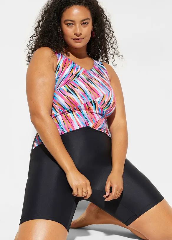 Shape-badedrakt med ben, middels formende, bonprix