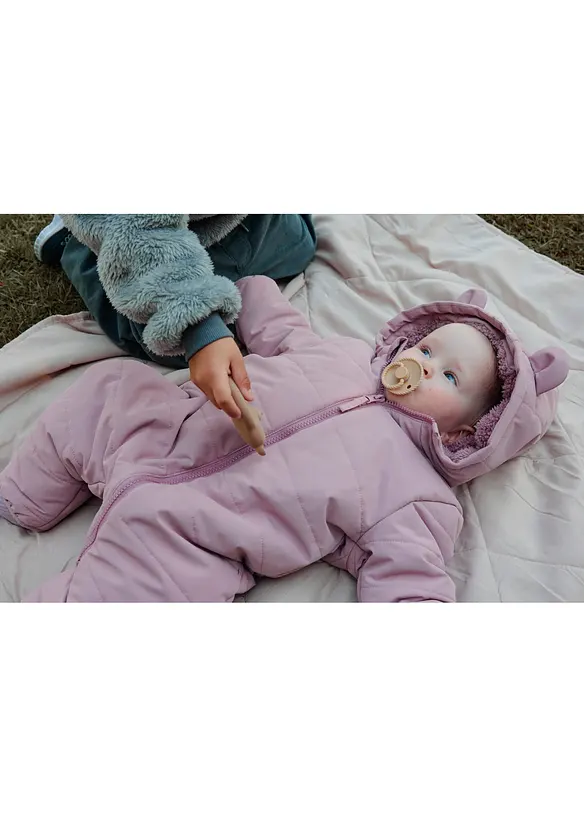 Vattert, vannavvisende overall med pilefleece, bonprix