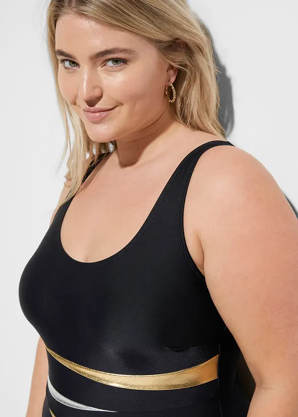 Shape-badedrakt med innfellinger, sterkt formende, bonprix