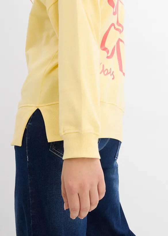Oversized sweatshirt i økologisk bomull, bonprix