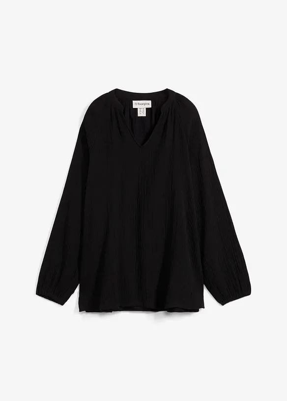 Lang tunika i musselin, bonprix