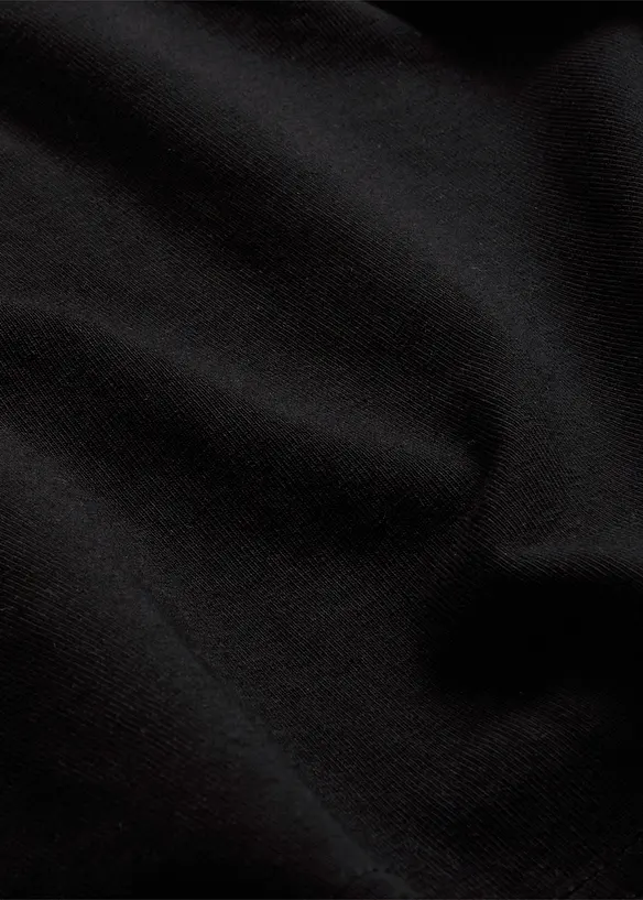 Jerseyskjørt i økologisk bomull med stretch (2-pack), bonprix