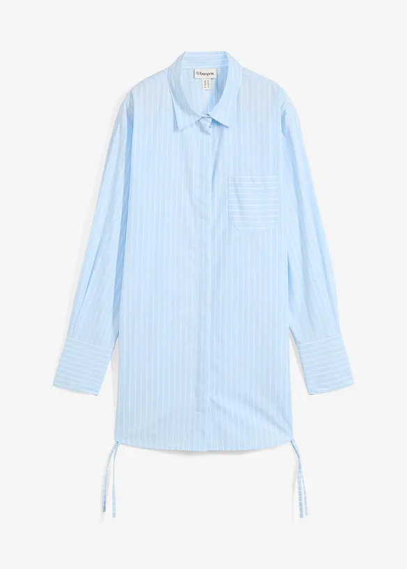Lang bluse i ren bomull, bonprix