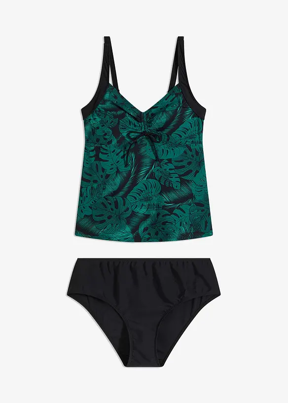 Tankini (2-delt sett) med rynking, bonprix