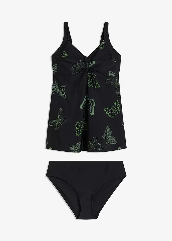 Lang tankini med V-hals (2-delt sett), bonprix