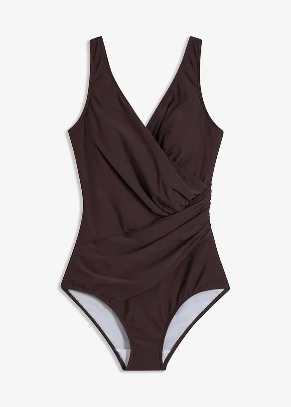 Shape-badedrakt i omslagslook, middels formende, bonprix