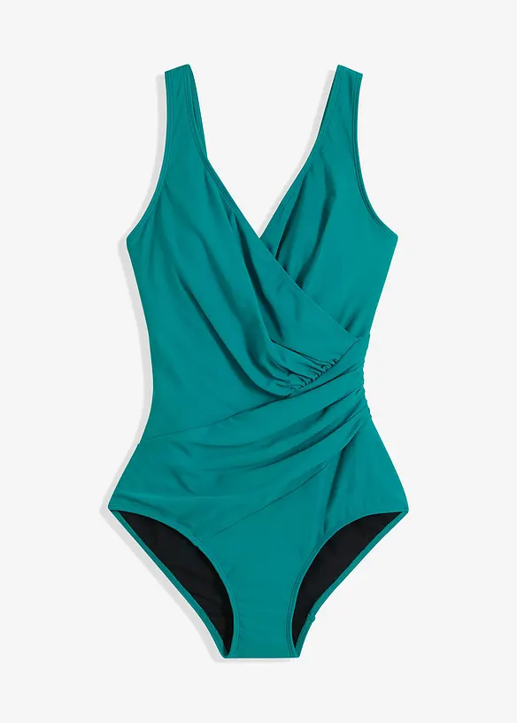 Shape-badedrakt i omslagslook, middels formende, bonprix