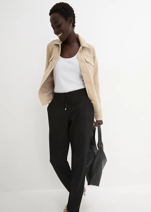 Pull on-bukse i viskosemiks, bonprix