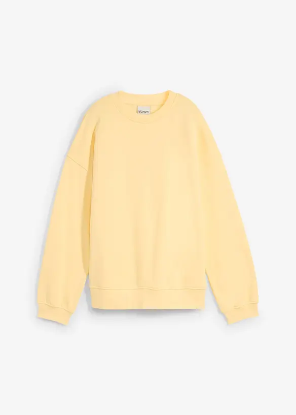 Oversized sweatshirt i ren bomull, bonprix