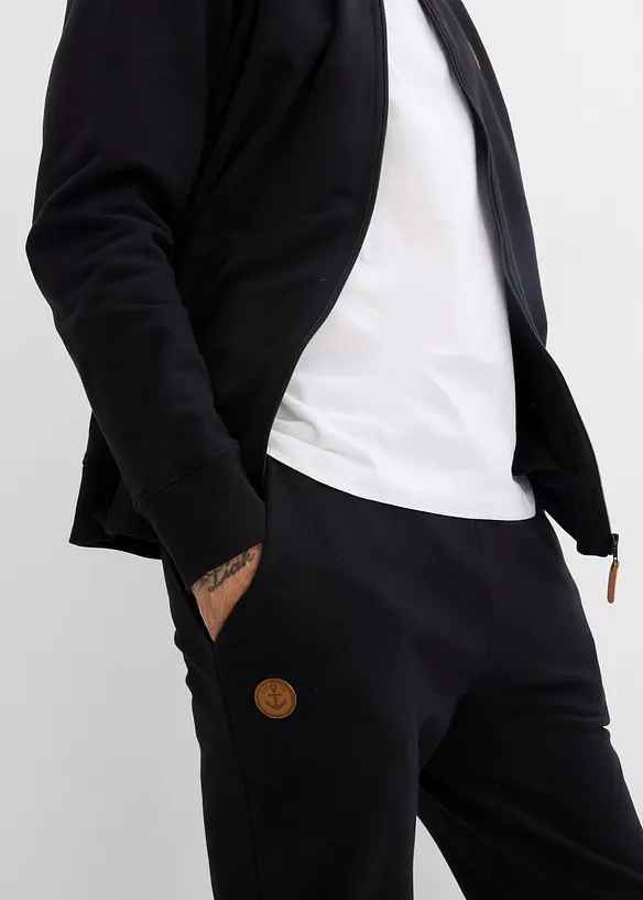 Joggedress av økologisk bomull (2-delt sett), bonprix