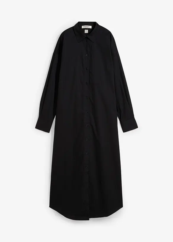 Skjortekjole i ren bomull, bonprix