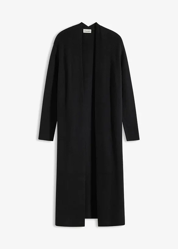 Lang cardigan med viskose, bonprix