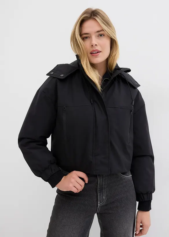 Outdoor-jakke i kort modell og vannavvisende materiale, bonprix