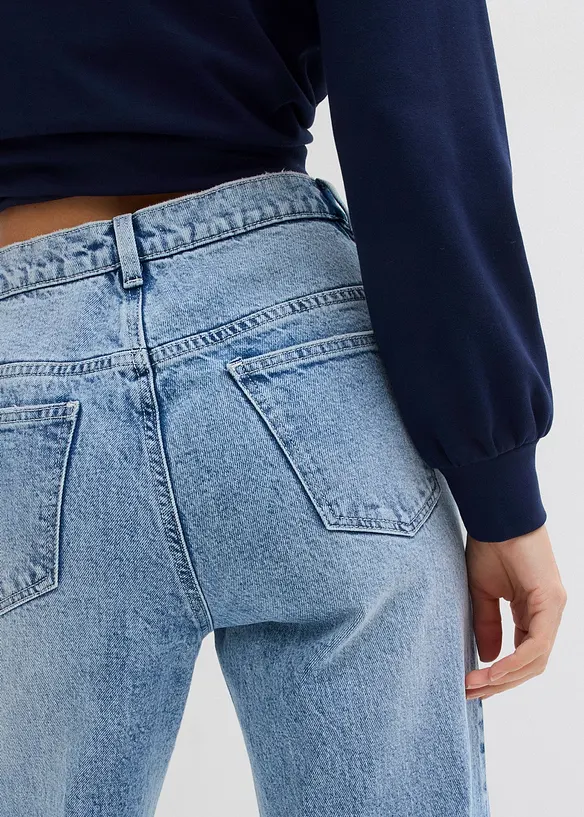 Wide Leg-jeans, High Waist, full Length, bonprix
