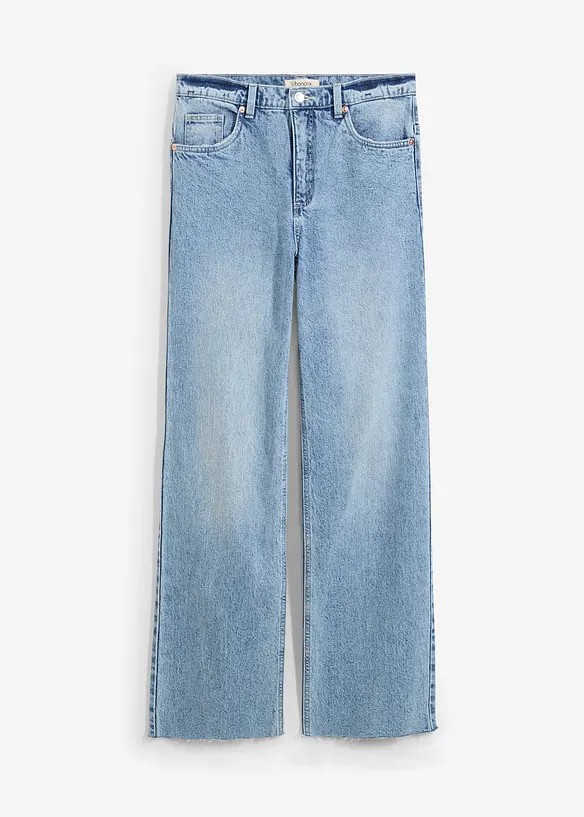 Wide Leg-jeans, High Waist, full Length, bonprix