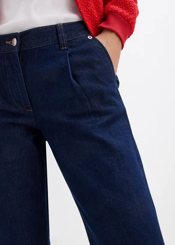 Wide Leg-jeans, Mid Waist, bonprix