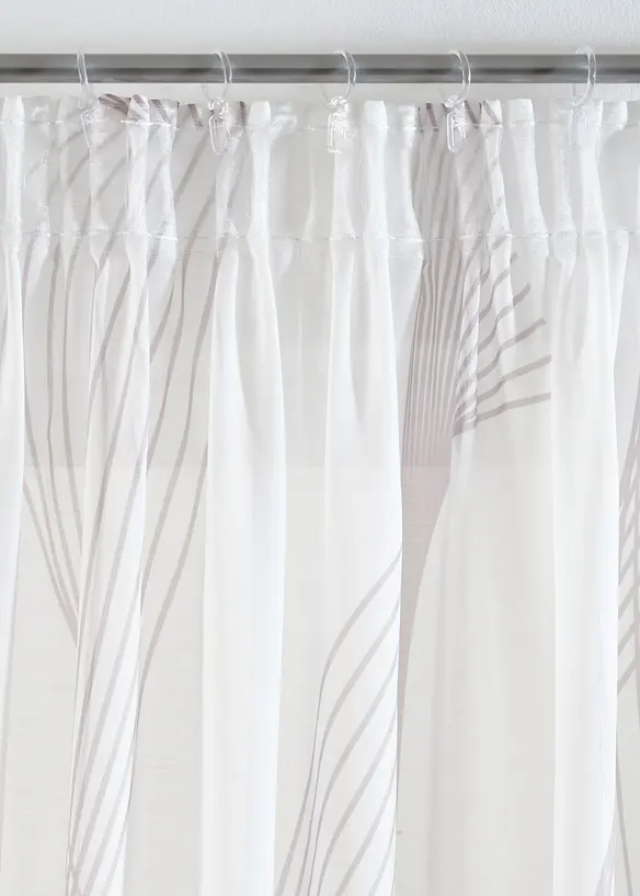 Gardin med bølge-print (1-pack), bonprix