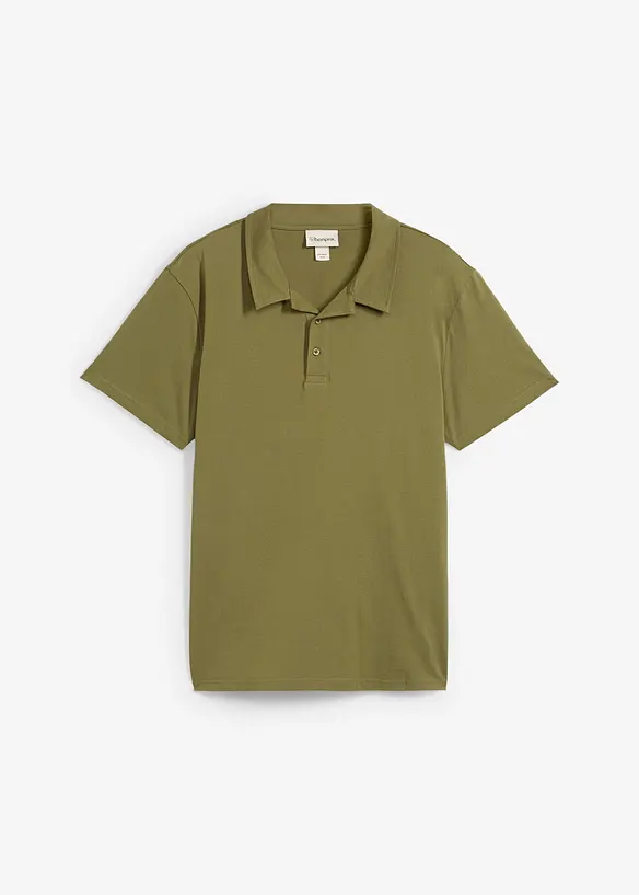 Poloskjorte av 100% økologisk bomull, bonprix