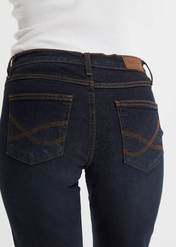 Slim Fit-jeans, Straight, Mid Waist, Stretch, bonprix