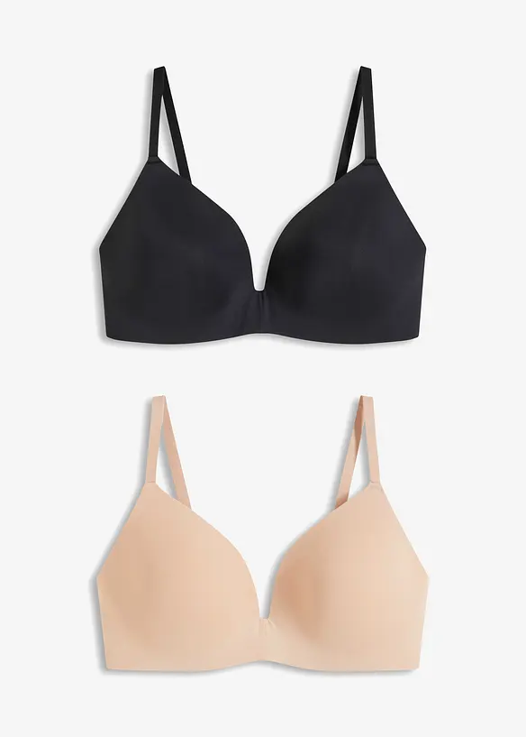 Padded-BH uten bøyle (2-pack), bonprix