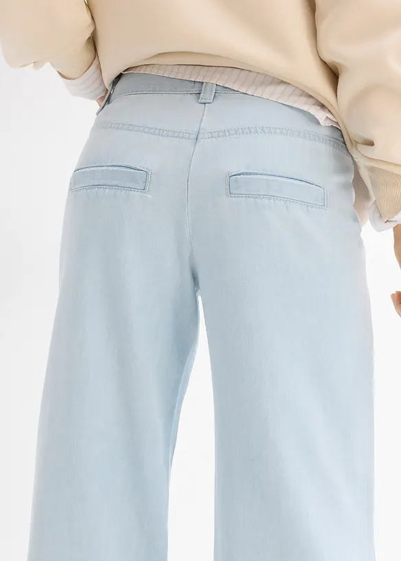 Wide Leg-jeans, Mid Waist, Super Soft, bonprix