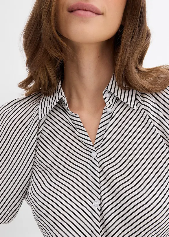 Bluse i fin viskosemiks, bonprix