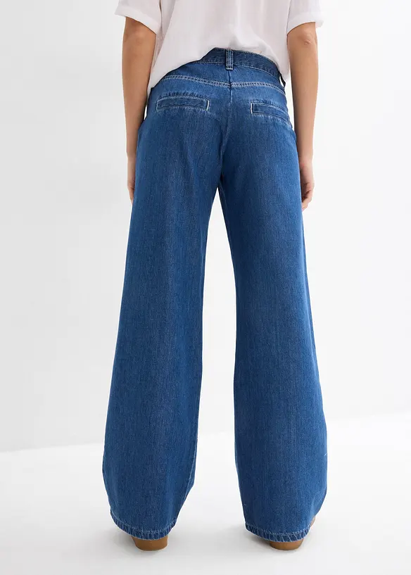 Wide Leg-jeans, Mid Waist, Super Soft, bonprix
