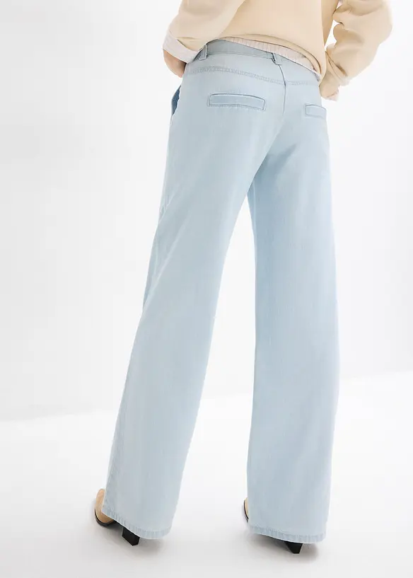 Wide Leg-jeans, Mid Waist, Super Soft, bonprix