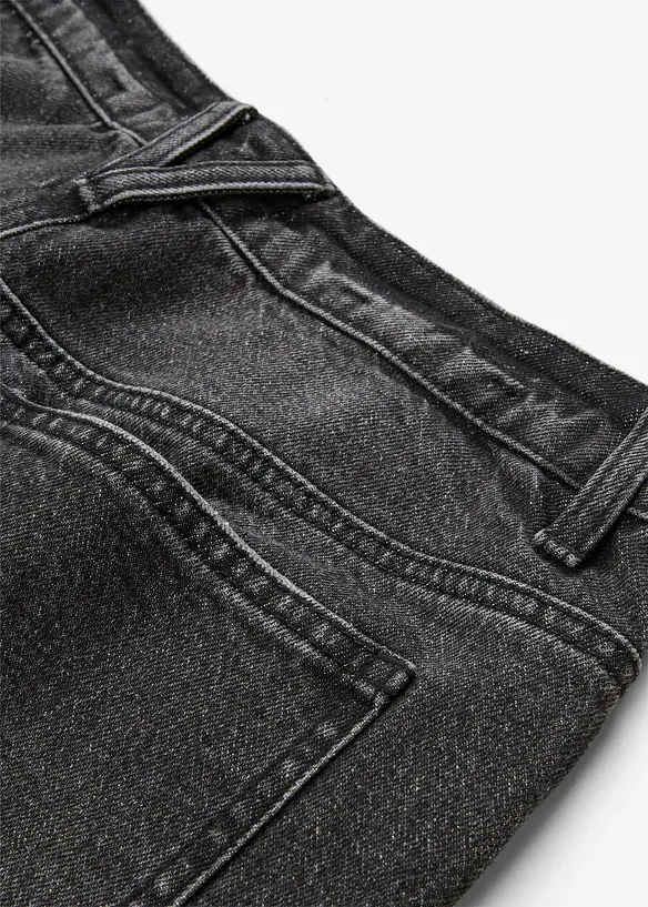 Wide Leg-jeans, Mid Waist, Low Stretch Full Length, bonprix