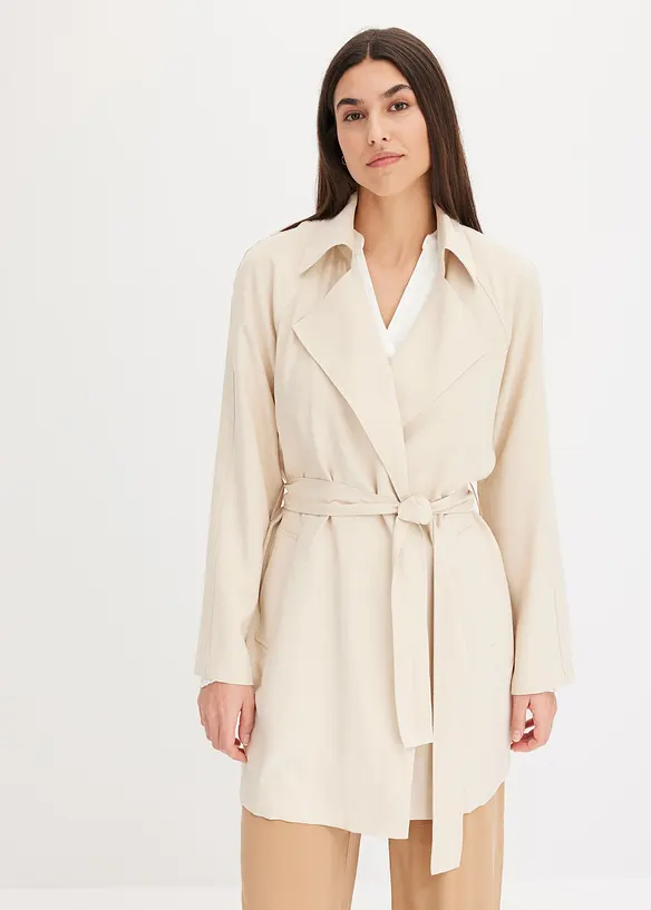 Trenchcoat i kort modell, bonprix