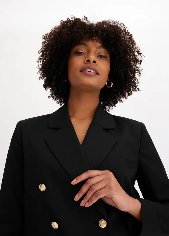 Kort blazer med smykkeknapper, bonprix