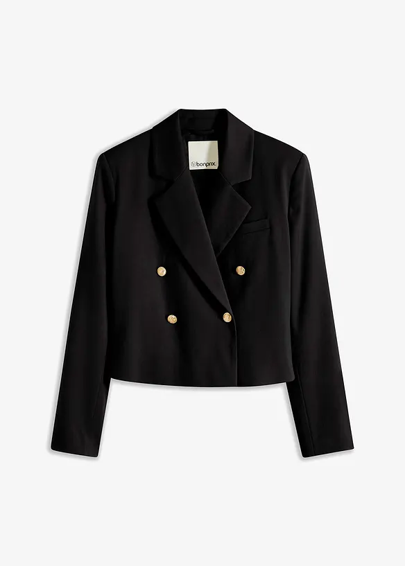 Kort blazer med smykkeknapper, bonprix