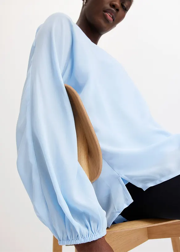 Tunika i chiffon med strass, bonprix