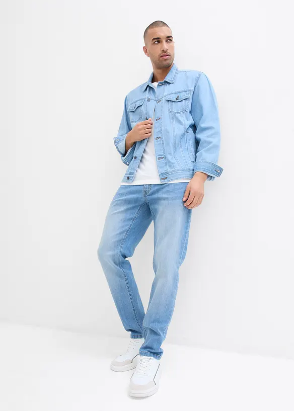 Regular Fit-jeans med stretch, Straight (2-pack), bonprix
