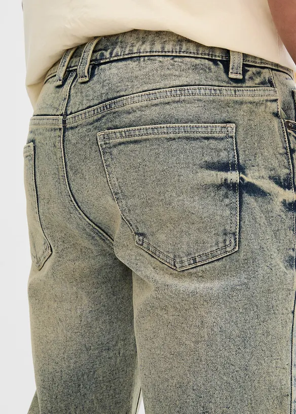 Regular Fit-jeans i formstabil og slitesterk denim med stretch, Straight, bonprix