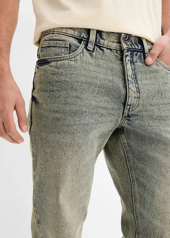 Regular Fit-jeans i formstabil og slitesterk denim med stretch, Straight, bonprix