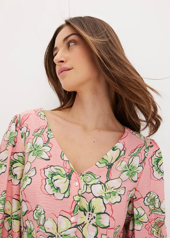 Bluse i lett viskosemiks, bonprix