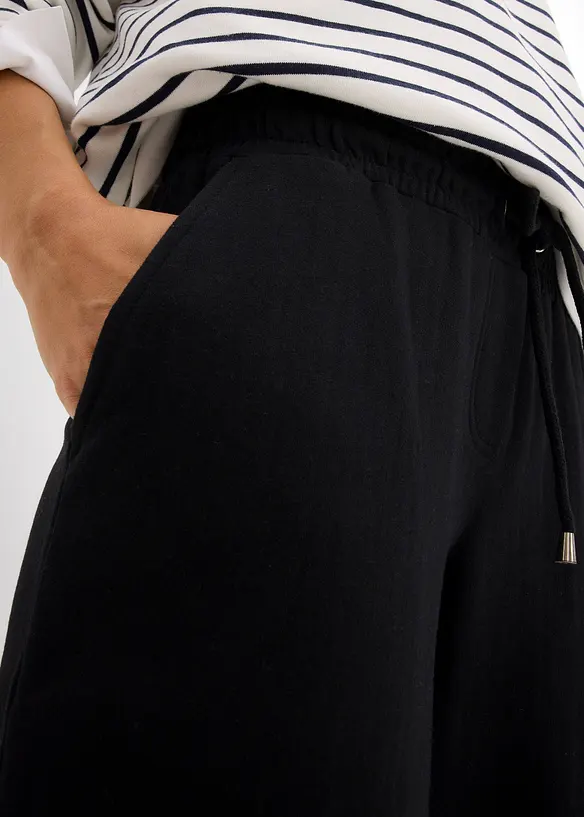 Bermudashorts i trikotmateriale med oppbrett, bonprix