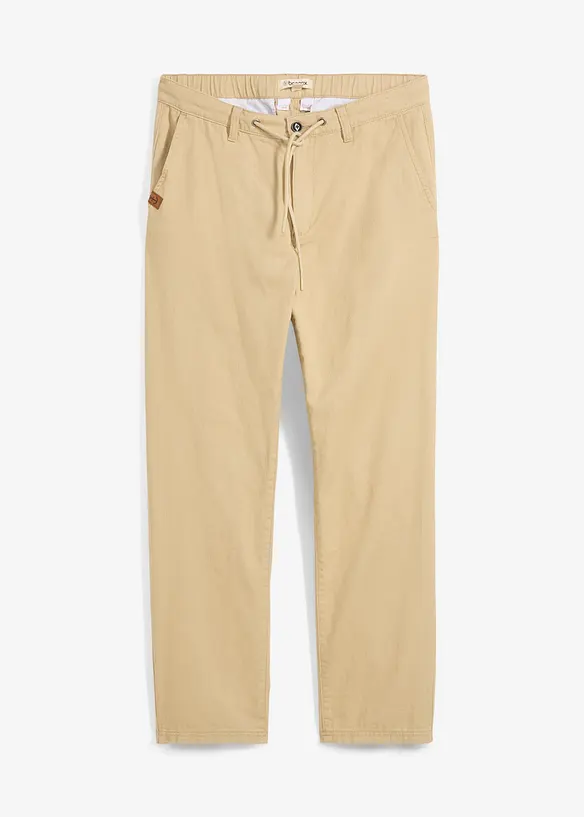 Relaxed Fit-chinos i 100% bomull, Straight, bonprix