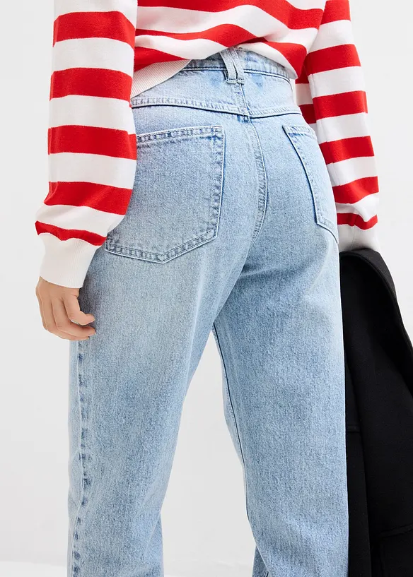 Mom-jeans High Waist, Low Stretch cropped, bonprix