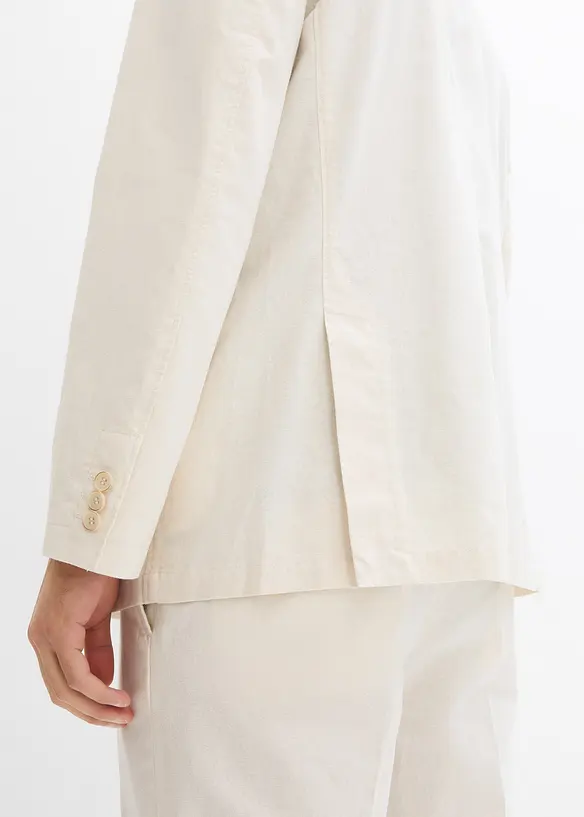 Blazer med lin, Regular Fit, bonprix